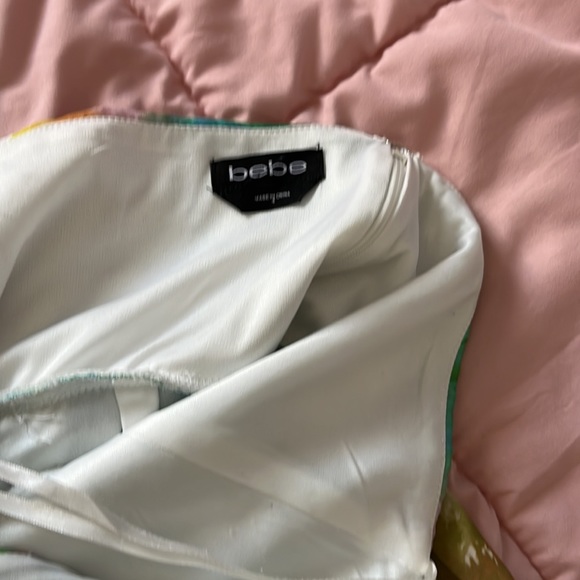 Bebe gorgeous tie-dye chiffon maxi ombré dress size 4 - Picture 5 of 6